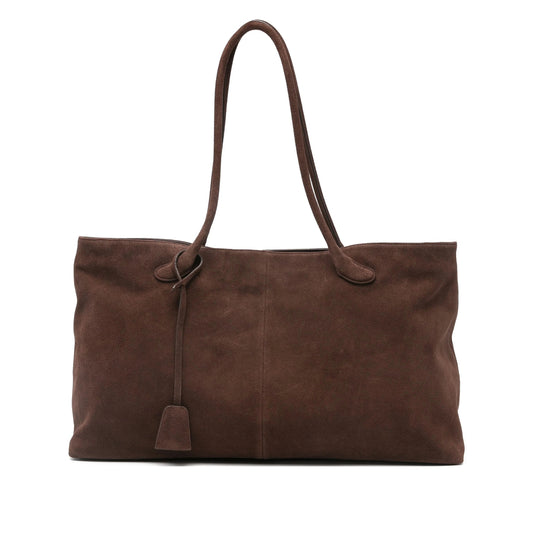 Shoulder Bag Brown Suede