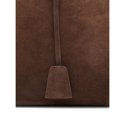 Shoulder Bag Brown Suede