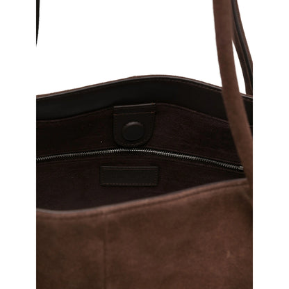 Shoulder Bag Brown Suede