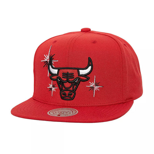 Men's Mitchell & Ness NBA Starlight Snapback Bulls