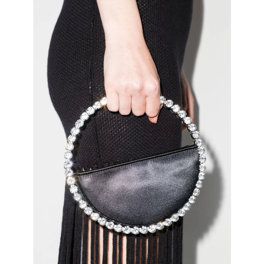 Mini Bag With Black Crystal Embellishments