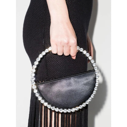 Mini Bag With Black Crystal Embellishments