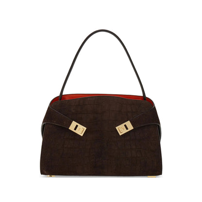 Shoulder Bag Soft Hug Brown Suede