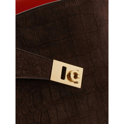 Shoulder Bag Soft Hug Brown Suede