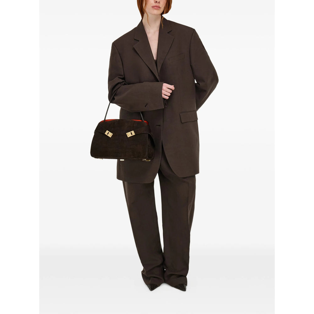 Shoulder Bag Soft Hug Brown Suede