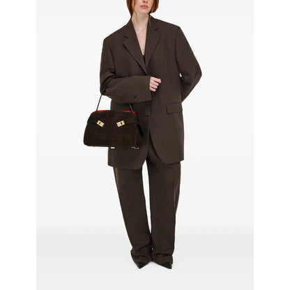 Shoulder Bag Soft Hug Brown Suede