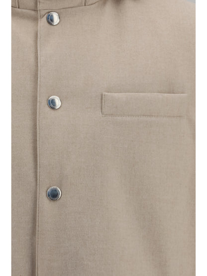 Wool Down Vest Sand/Panama