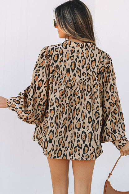 Threaded Pear Alaiya Balloon Sleeve Casual Shirt