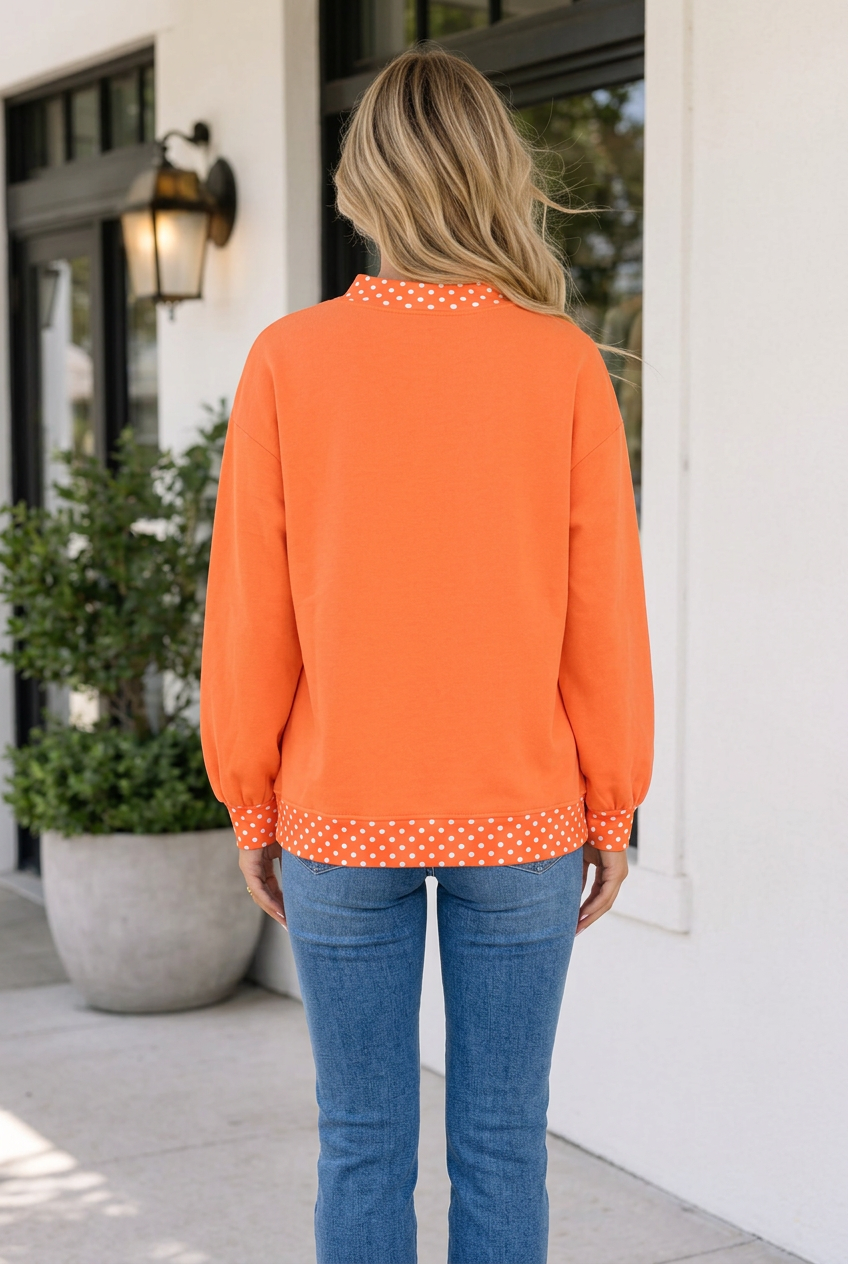 Threaded Pear Gennah Print Baggy Graphic Sweatshirt
