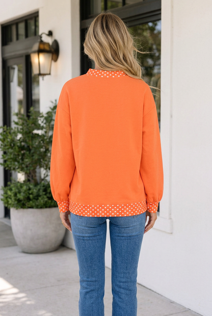Threaded Pear Gennah Print Baggy Graphic Sweatshirt