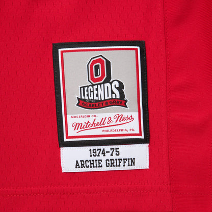 Mitchell & Ness Men's Ncaa Dark Jersey Ohio State 1974 Archie Griffin