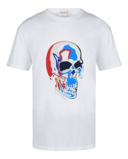 Alexander McQueen Solarized Skull Graphic T-Shirt
