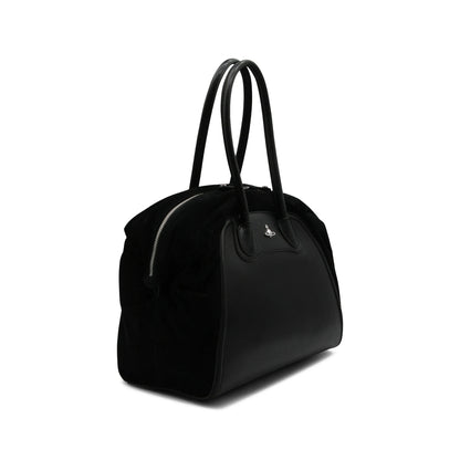 Shoulder Bag Black Calf Leather