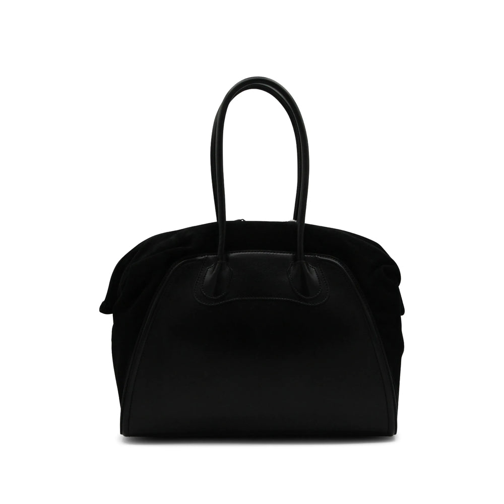 Shoulder Bag Black Calf Leather