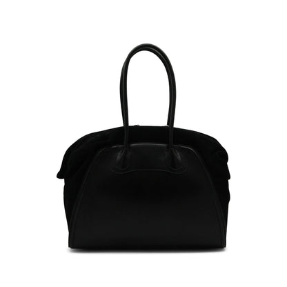 Shoulder Bag Black Calf Leather