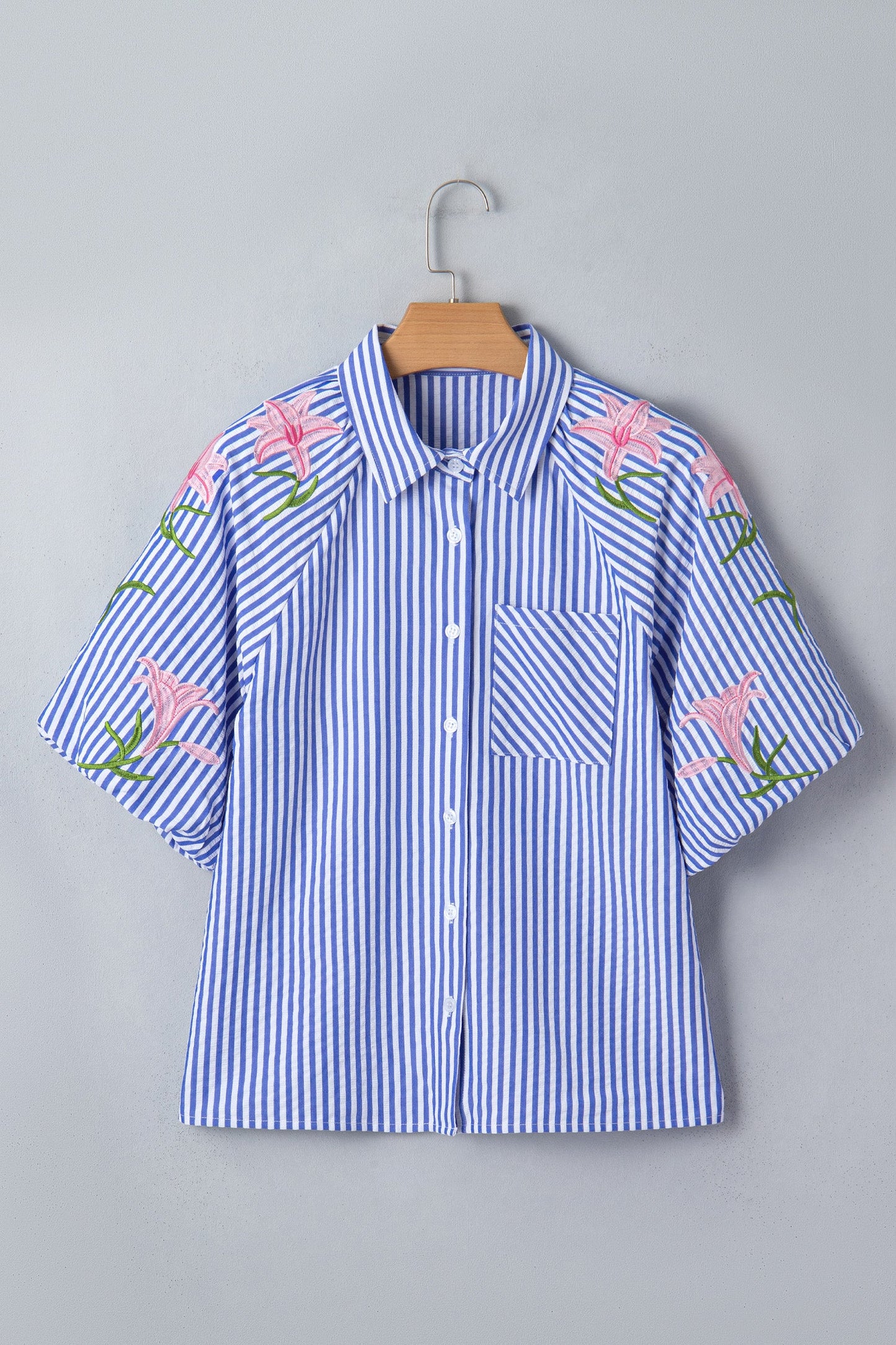 Threaded Pear Promise Puff Sleeve Down Shirt