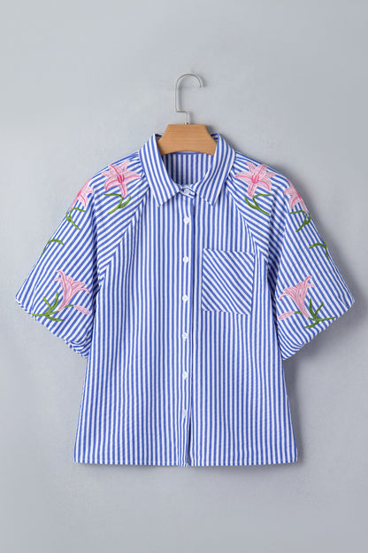 Threaded Pear Promise Puff Sleeve Down Shirt