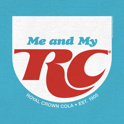 RC Cola Me and My RC Royal Crown Soda T-Shirt - Aqua Blue