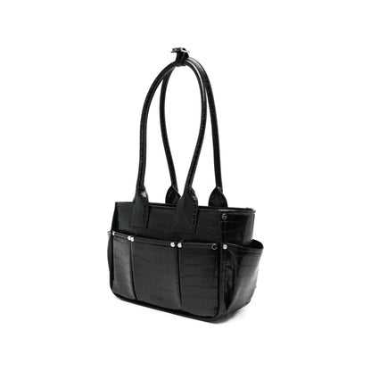 Tote Bag Black Croc Effect