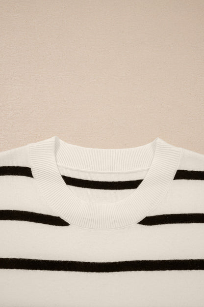 Threaded Pear Alayna Crewneck Short Sleeve Sweater