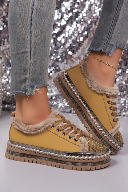 Threaded Pear Harper Lace Up Flat Shoes