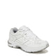 White Leather & Fabric