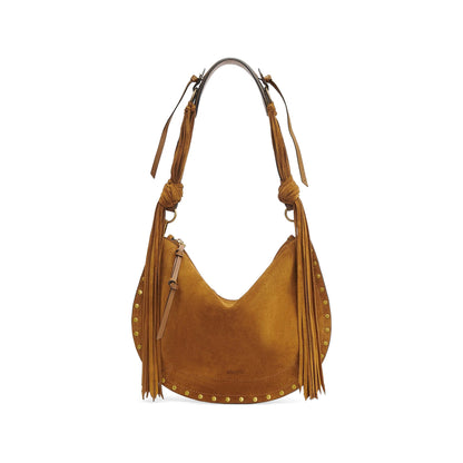 Shoulder Bag Brown Suede