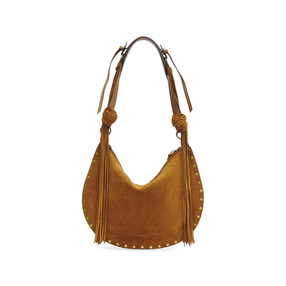 Shoulder Bag Brown Suede