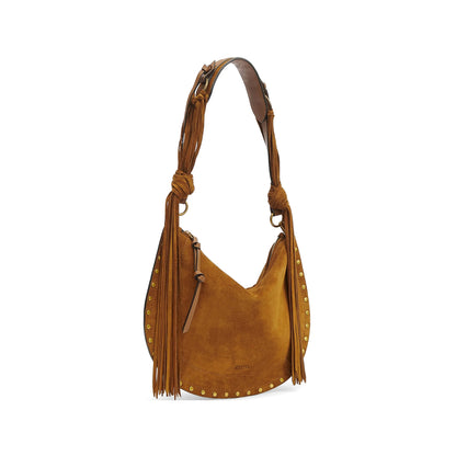 Shoulder Bag Brown Suede