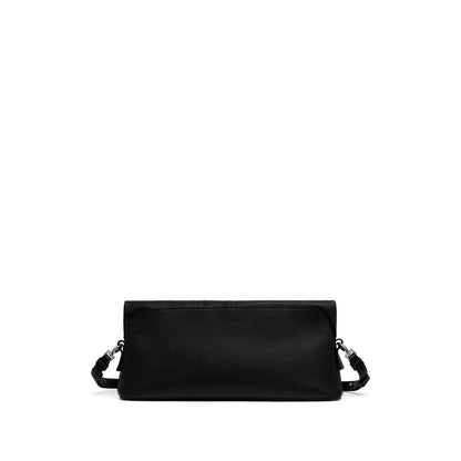 Satchel Bag in Black Calf Leather