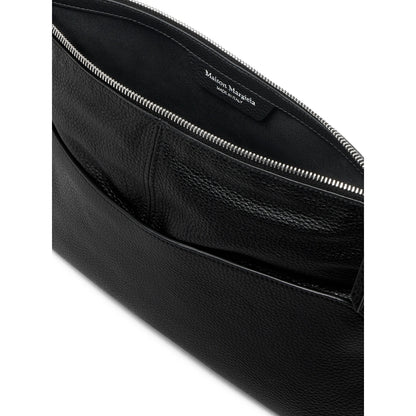 Satchel Bag in Black Calf Leather