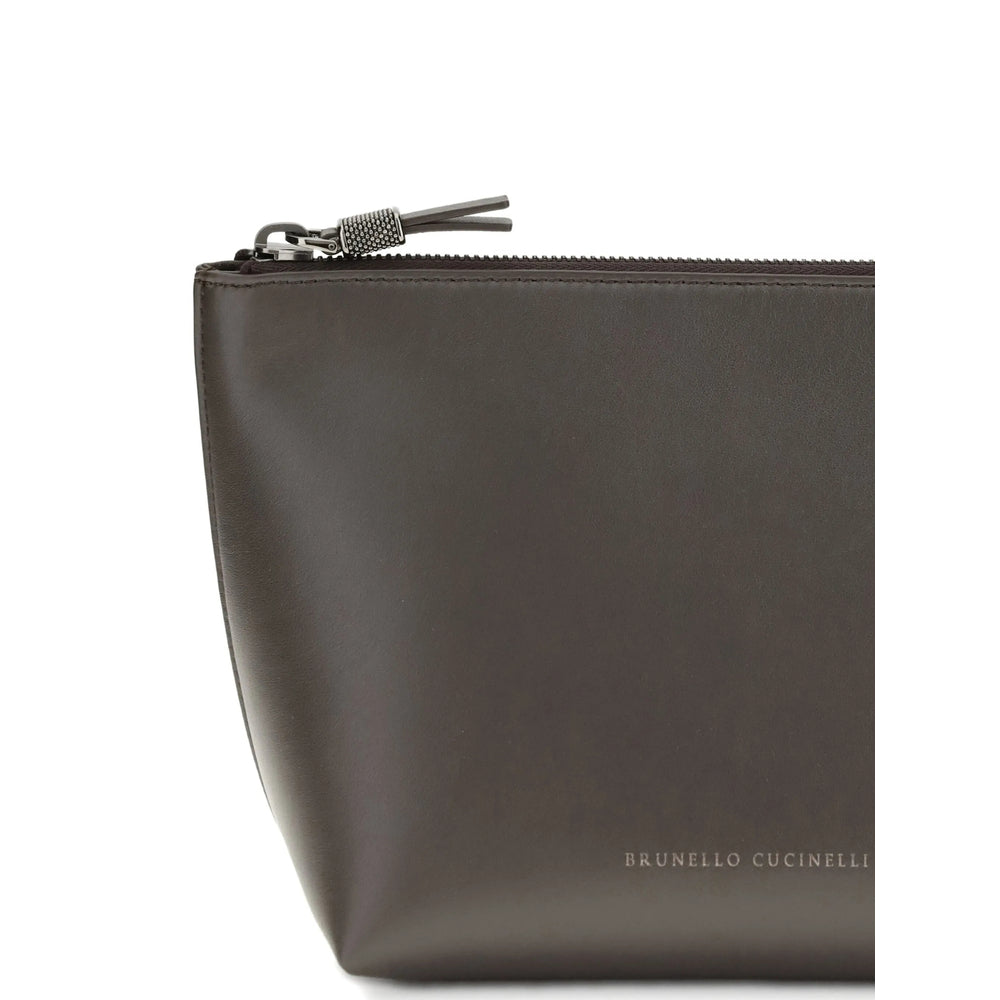 Clutch Bag Brown Calf Leather