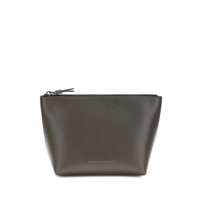 Clutch Bag Brown Calf Leather