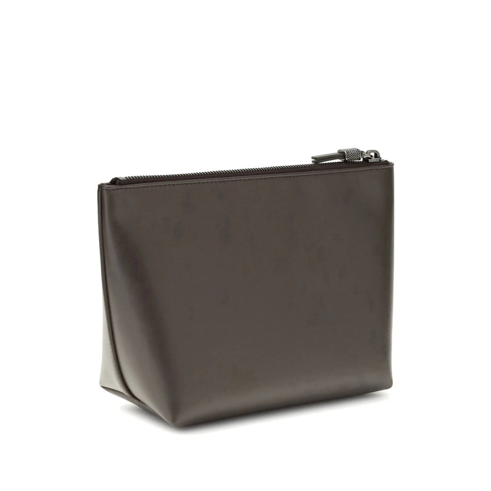 Clutch Bag Brown Calf Leather