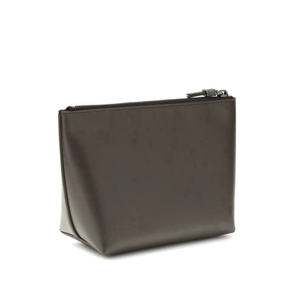 Clutch Bag Brown Calf Leather
