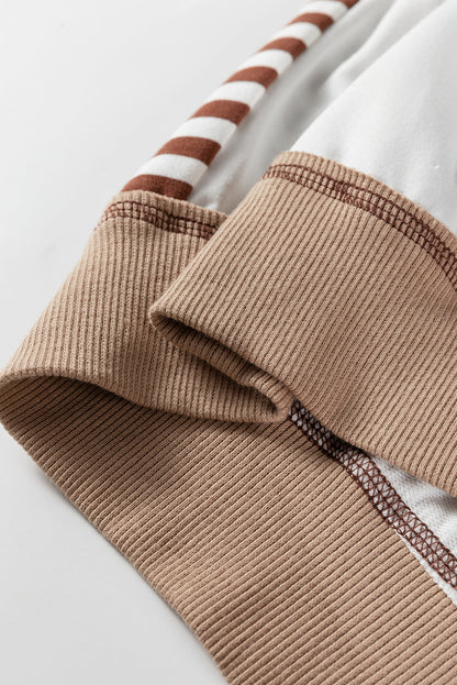 Threaded Pear Zyla Contrast Stitching Oversize Sweatshirt