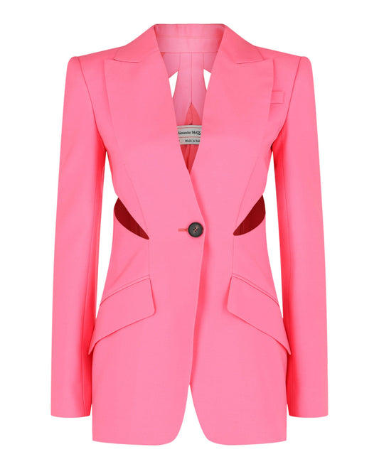 Alexander McQueen Slashed Single-Breasted Blazer