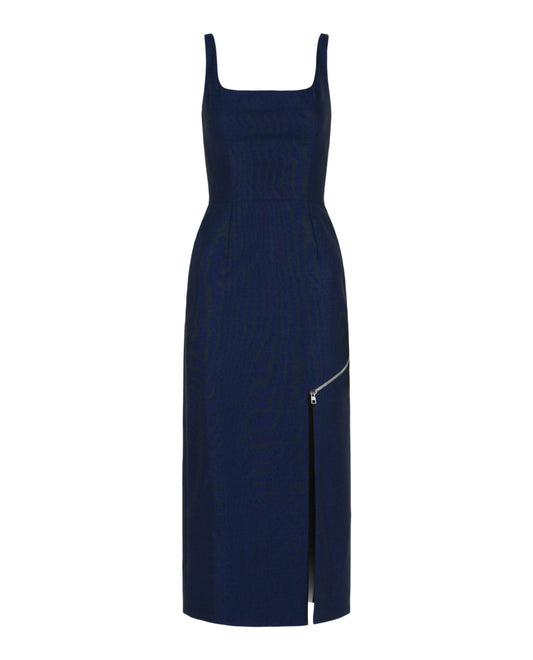Alexander McQueen Zip Slash Midi Dress