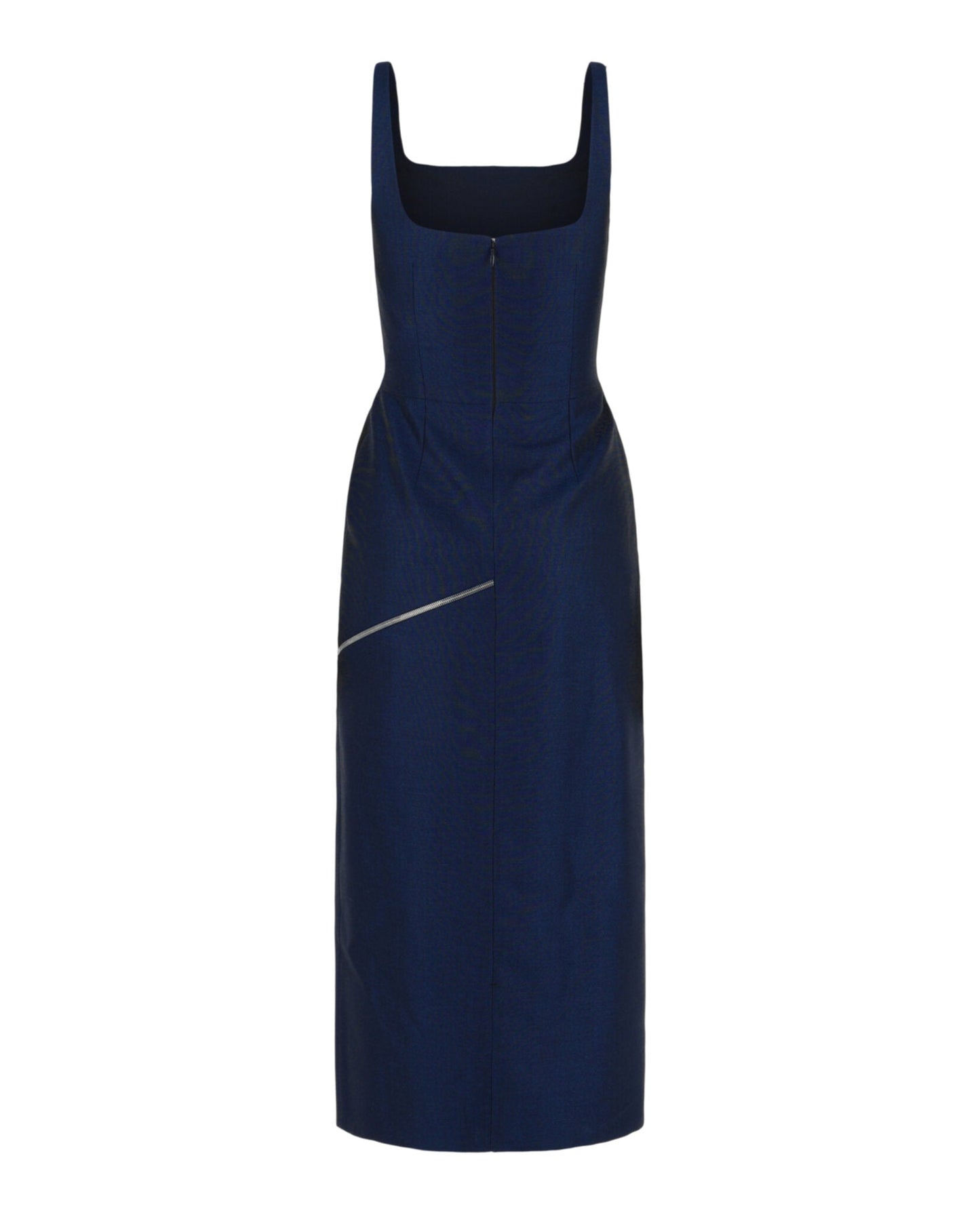 Alexander McQueen Zip Slash Midi Dress