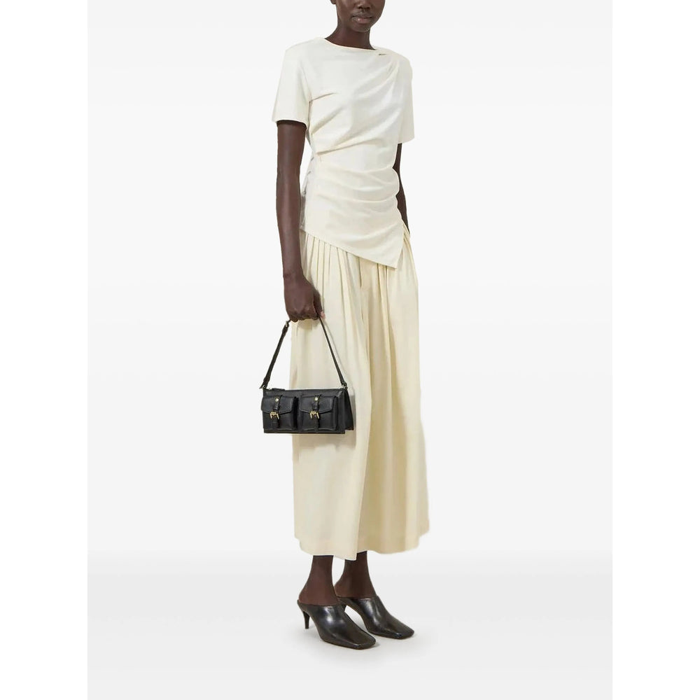 Shoulder Bag Black Calf Leather