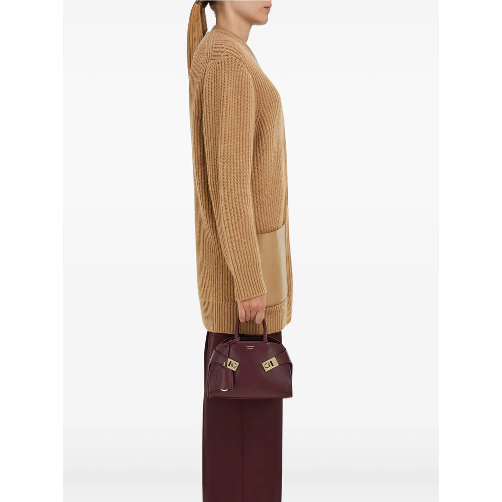 Tote Bag Calfskin Red