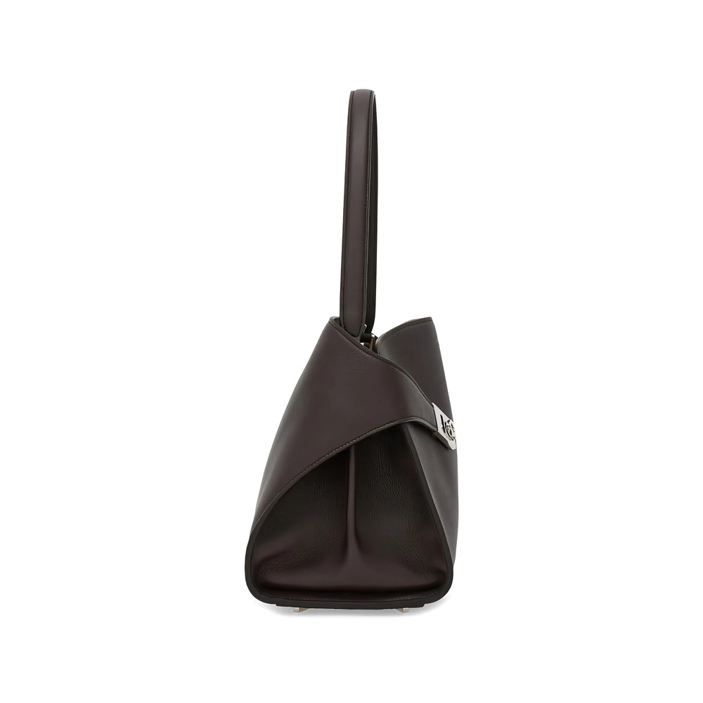 Shoulder Bag Brown Calfskin