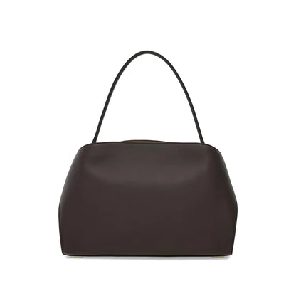 Shoulder Bag Brown Calfskin