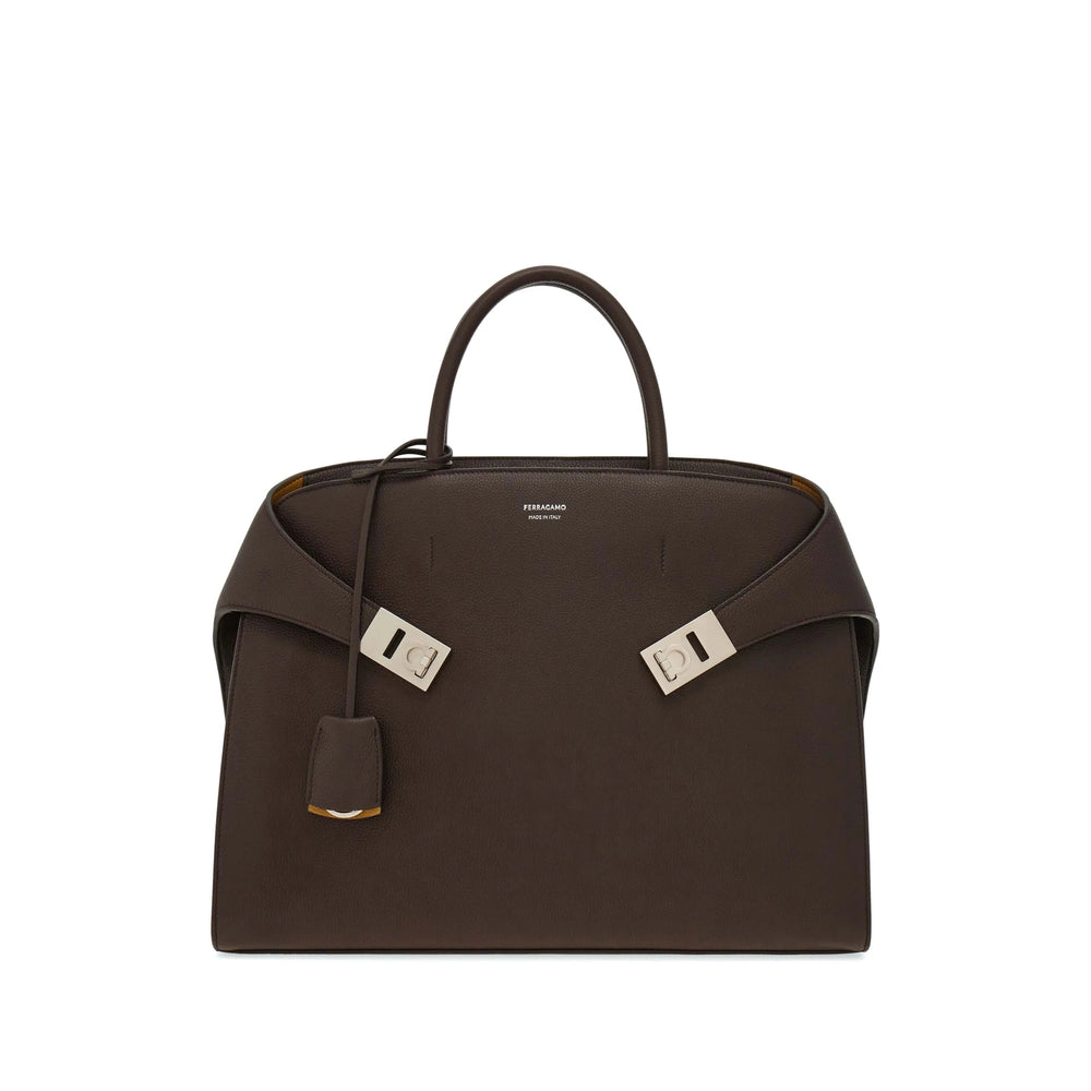 Leather Tote Bag Brown