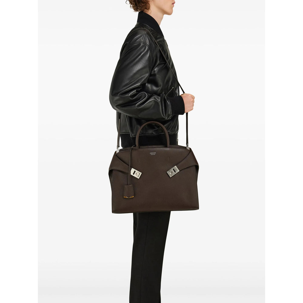 Leather Tote Bag Brown