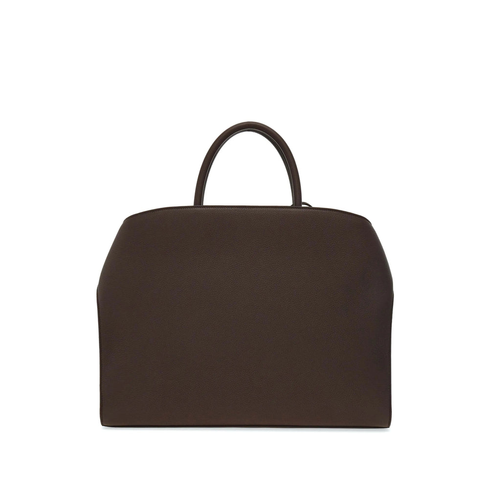 Leather Tote Bag Brown
