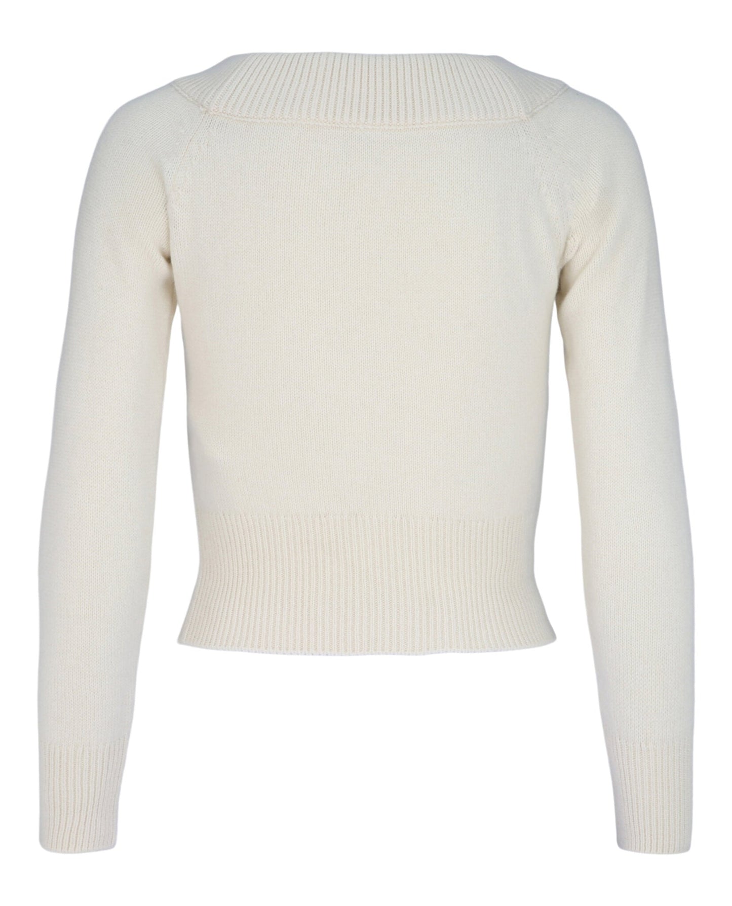 Alexander McQueen Off the Shoulder Cashmere Blend Sweater