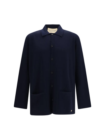Cardigan VLogo Navy