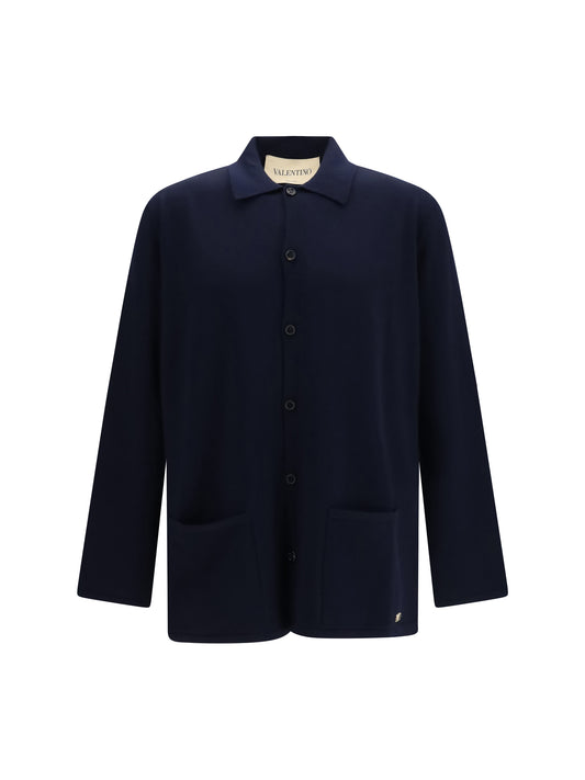 Cardigan VLogo Navy