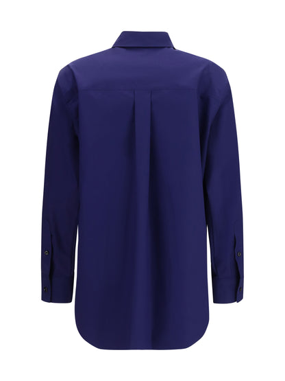 Shirt Ajour Motif Blue